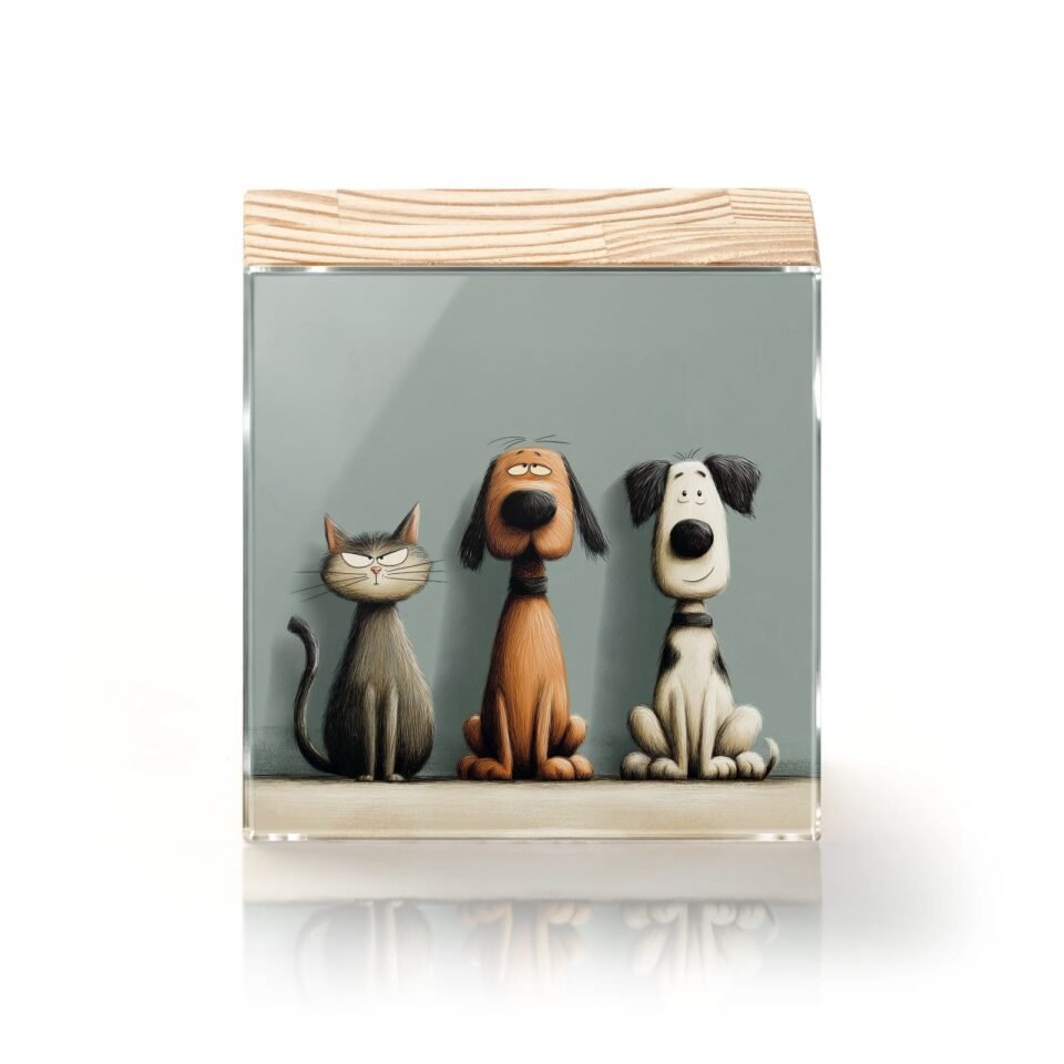 Totem Decorativo 'Os Três Amigos'