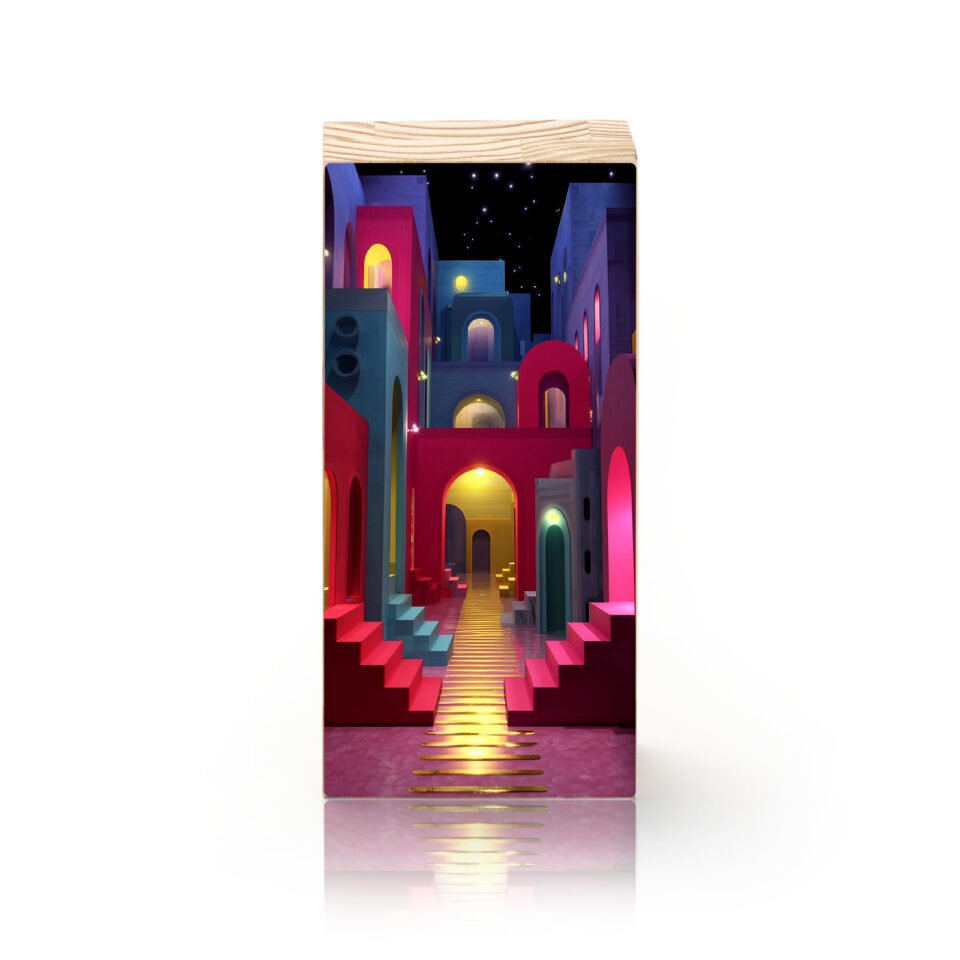 Totem Decorativo 'Cidade Encantada'