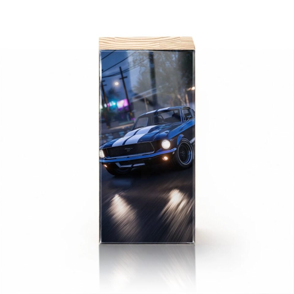 Totem Decorativo 'Mustang Noturno'