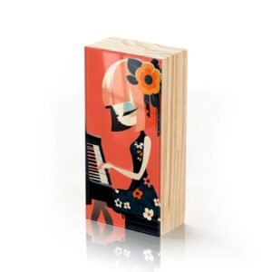 Totem Decorativo 'Pianista dos Sonhos'