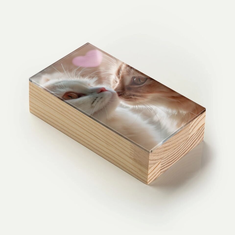 Totem Decorativo 'Amor Felino'