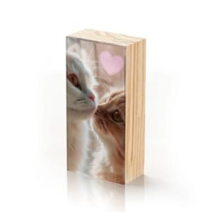 Totem Decorativo 'Amor Felino'