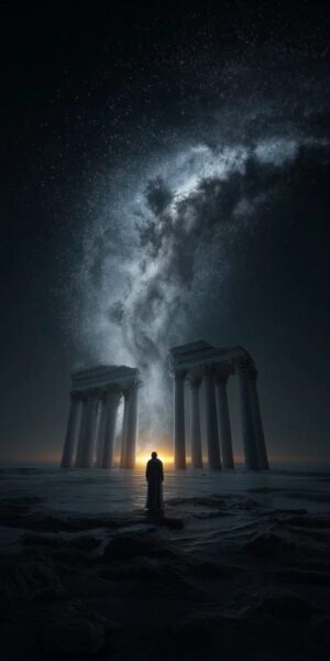 Totem Decorativo 'Ecos do Cosmos'