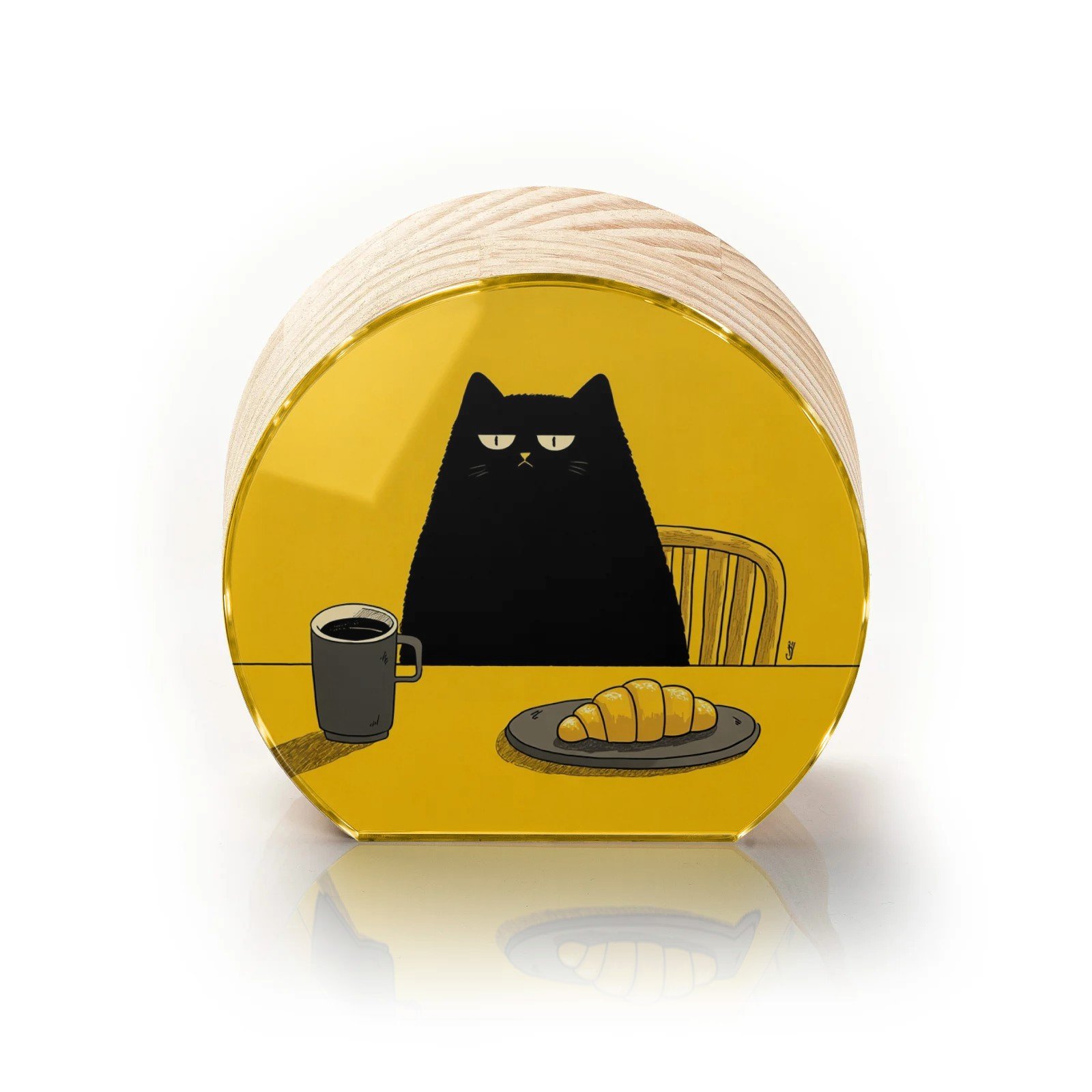 Totem Decorativo 'Gato & Sarcasmo'