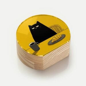 Totem Decorativo 'Gato & Sarcasmo'