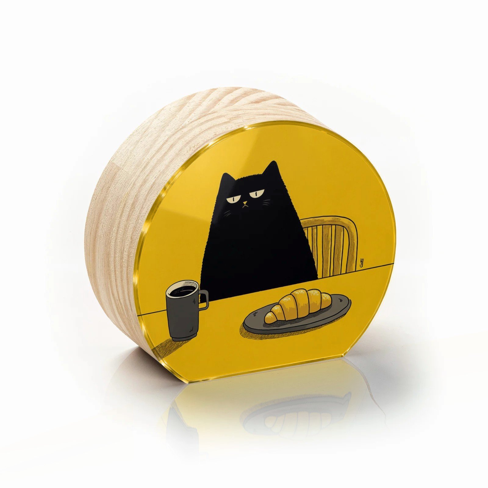 Totem Decorativo 'Gato & Sarcasmo'