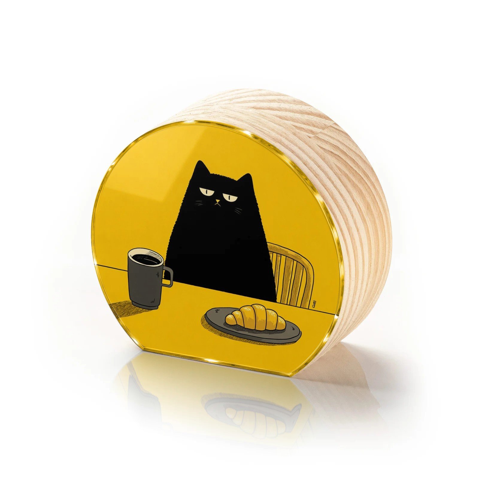 Totem Decorativo 'Gato & Sarcasmo'