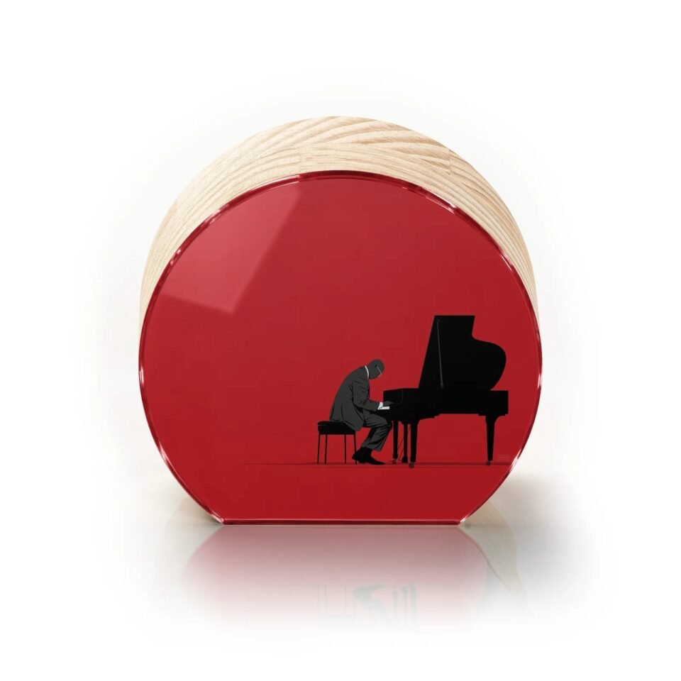 Totem Decorativo 'Pianista Minimal'
