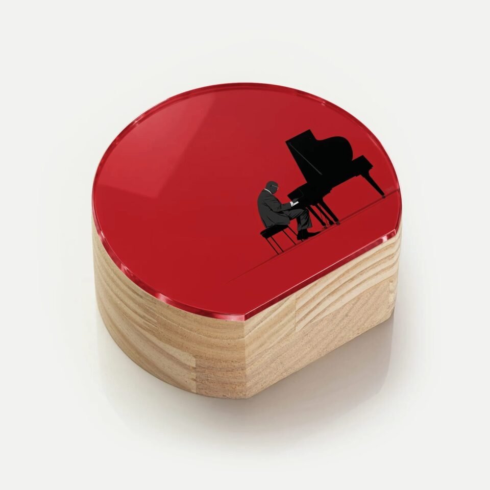 Totem Decorativo 'Pianista Minimal'