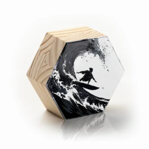 Totem Decorativo 'O Domador das Ondas'