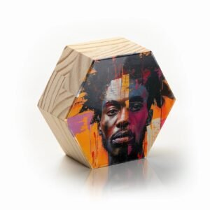 Totem Decorativo 'Duas Faces do Sol'